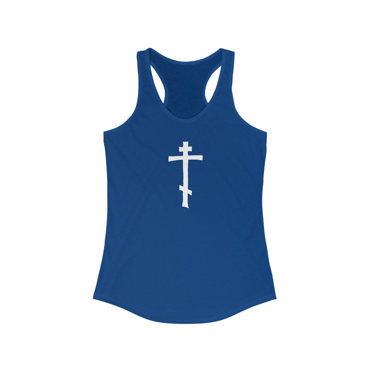Women's Three-Bar Cross Racerback Tank