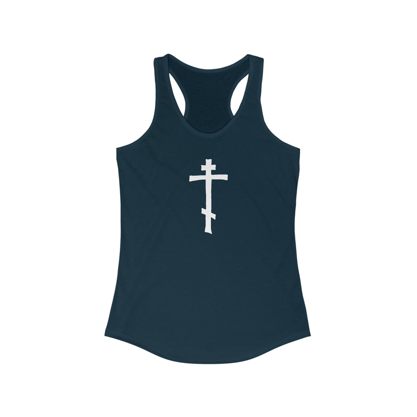 Women's Three-Bar Cross Racerback Tank