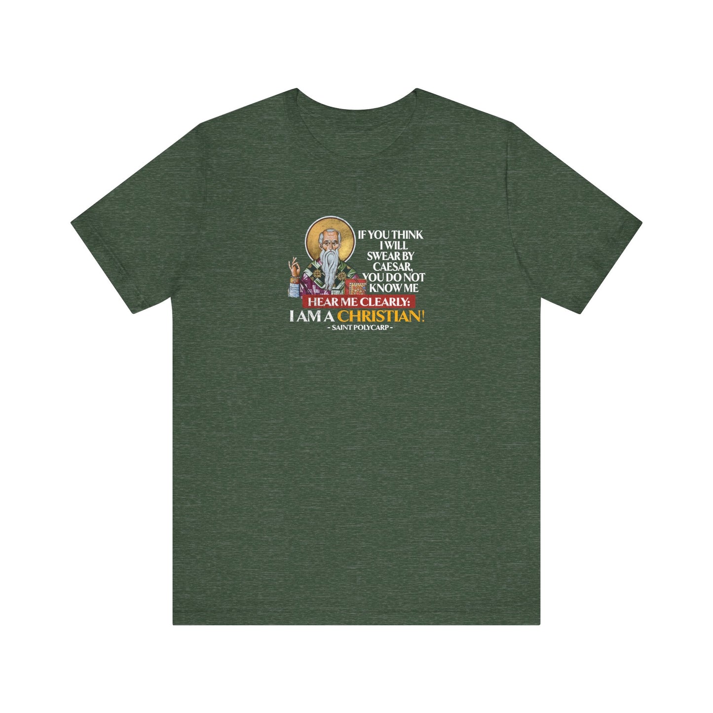 "I Am A Christian" Unisex Jersey Short Sleeve Tee