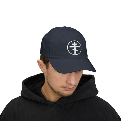 Classic Dad Cap w/Embroidered Orthodox Cross