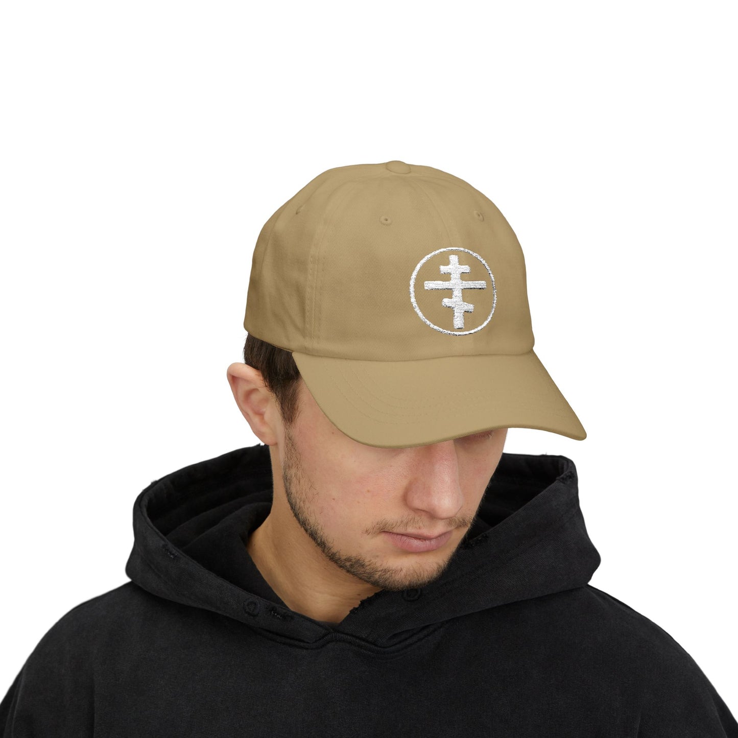 Classic Dad Cap w/Embroidered Orthodox Cross