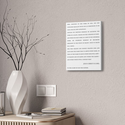 Philippians 2 on Stretched Canvas