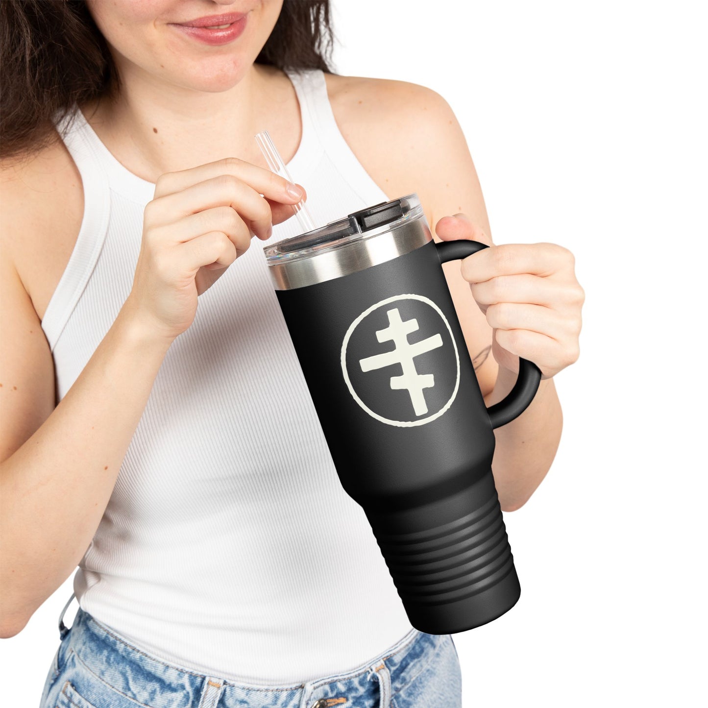 I Believe in One Church Insulated Travel Mug, 40oz