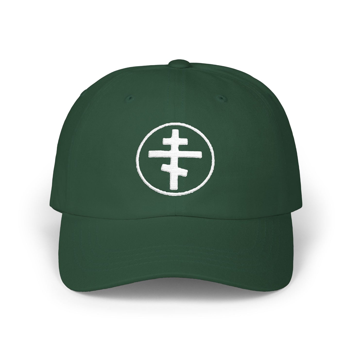 Classic Dad Cap w/Embroidered Orthodox Cross