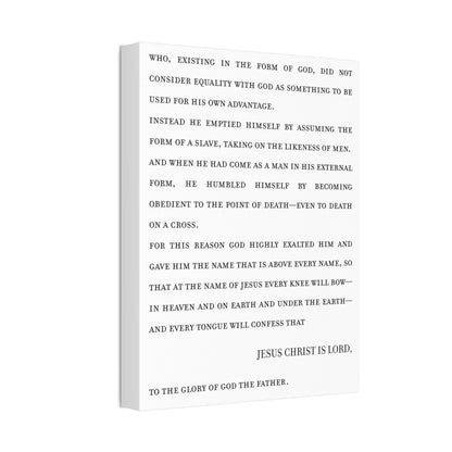 Philippians 2 on Stretched Canvas