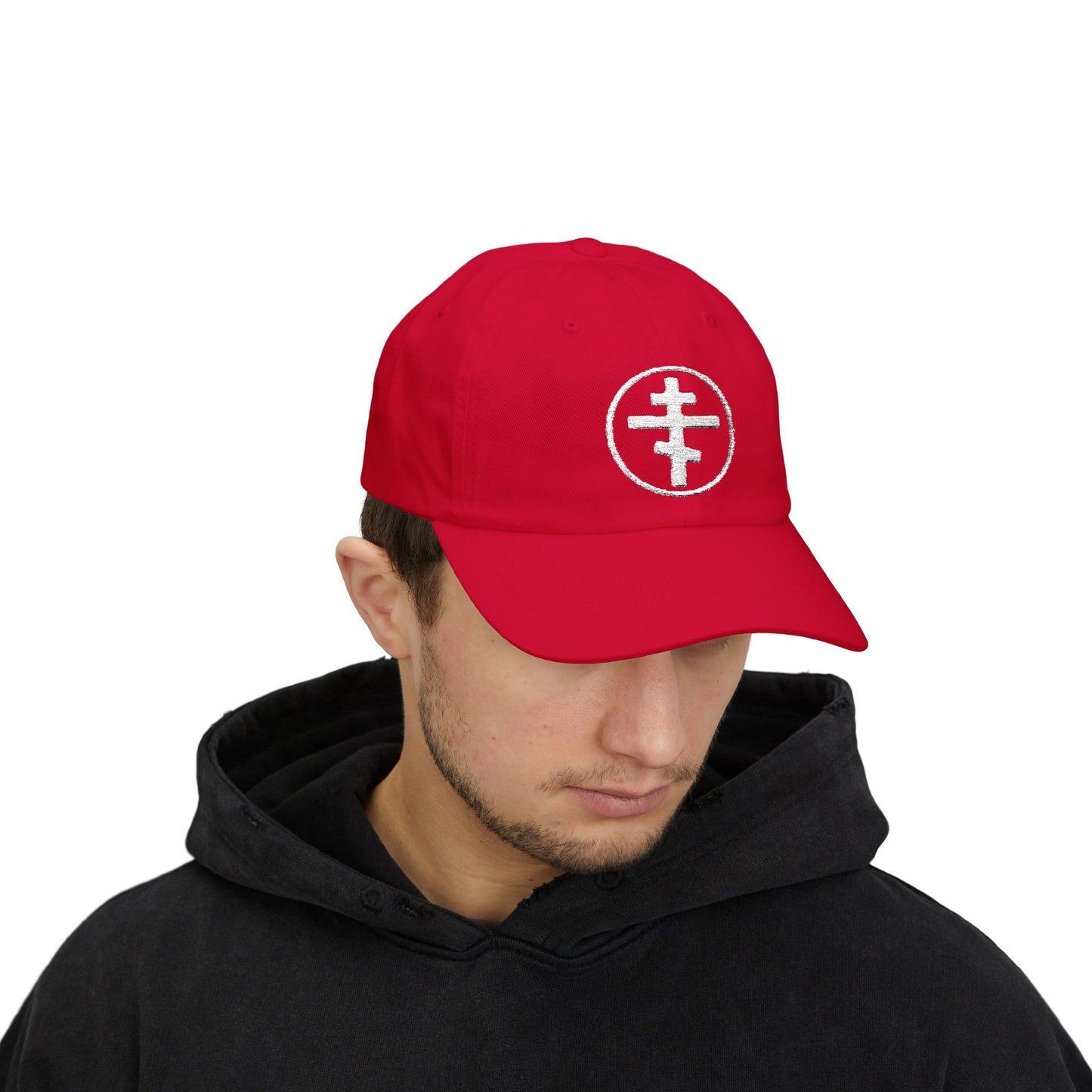 Classic Dad Cap w/Embroidered Orthodox Cross
