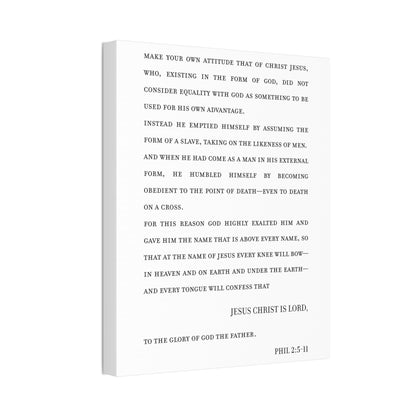 Philippians 2 on Stretched Canvas