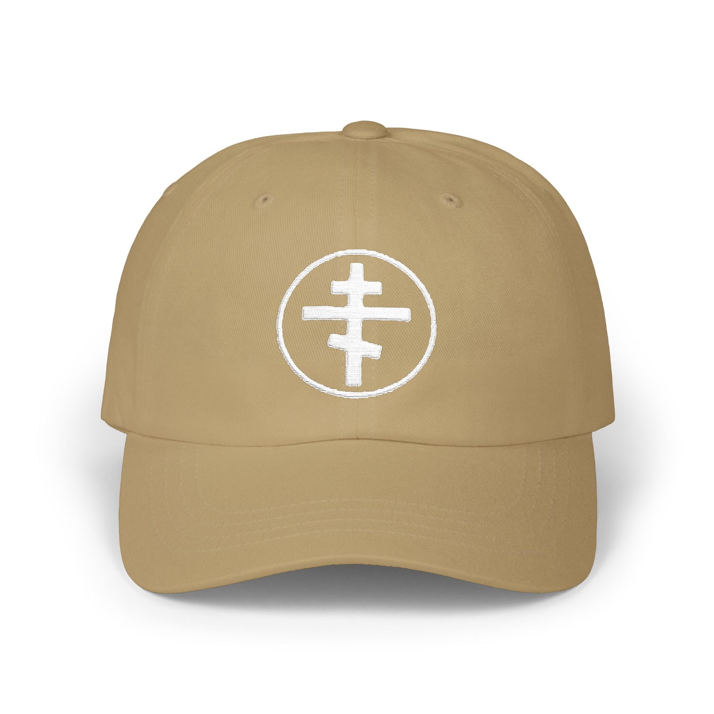 Classic Dad Cap w/Embroidered Orthodox Cross