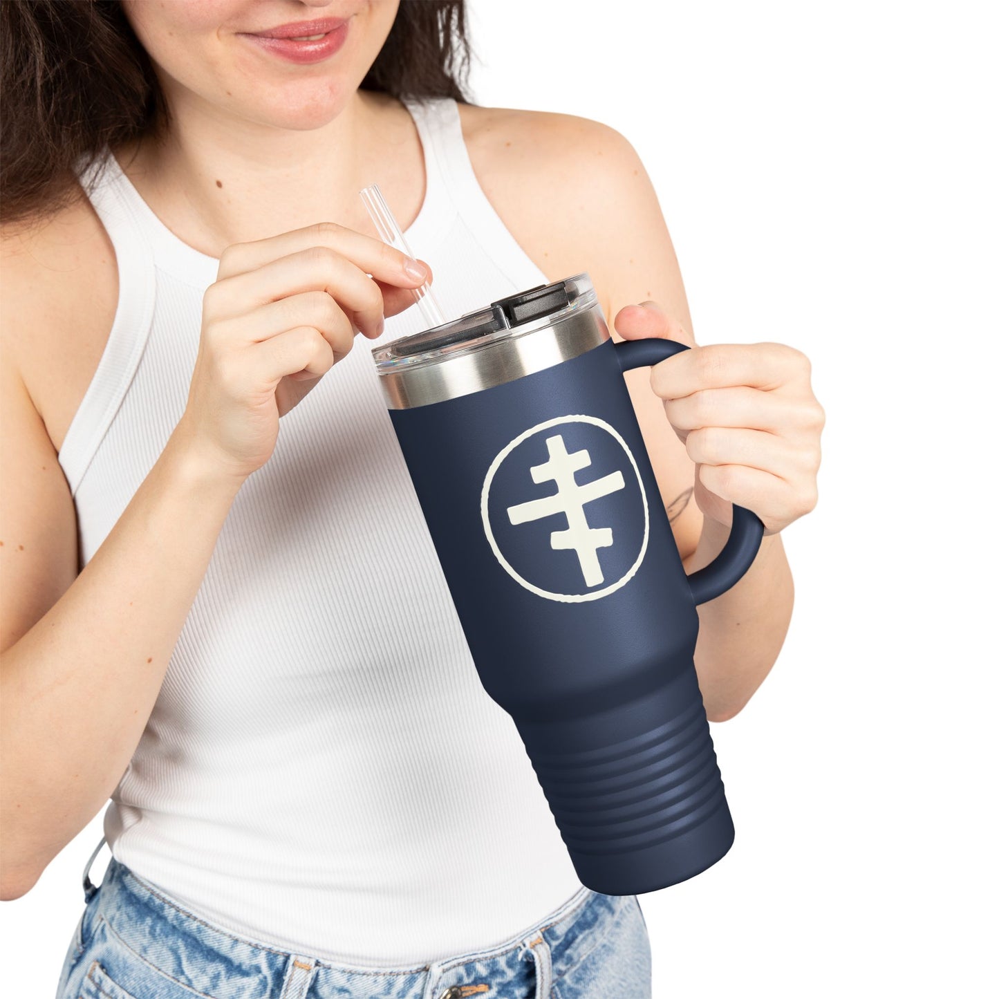I Believe in One Church Insulated Travel Mug, 40oz